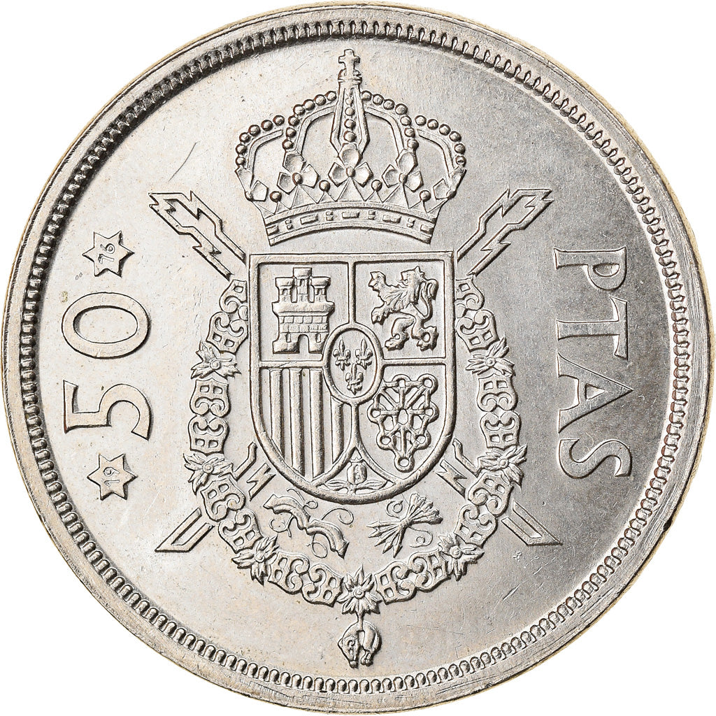 Münze, Spanien, Juan Carlos I, 50 Pesetas, 1975, Madrid, UNZ, Copper-nickel