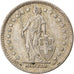 Coin, Switzerland, Franc, 1959, Bern, EF(40-45), Silver, KM:24