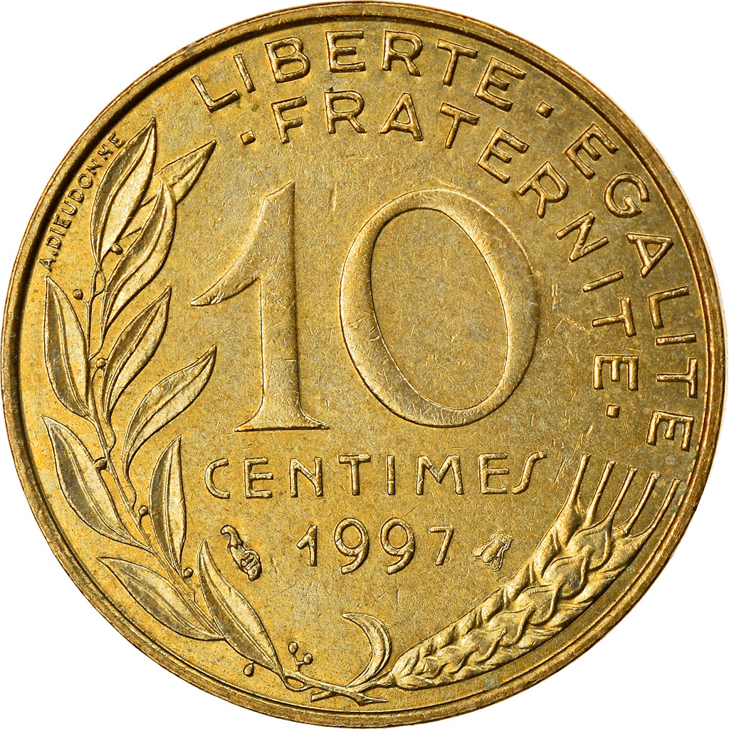 Monnaie, France, Marianne, 10 Centimes, 1997, Paris, SPL, Aluminum-Bronze