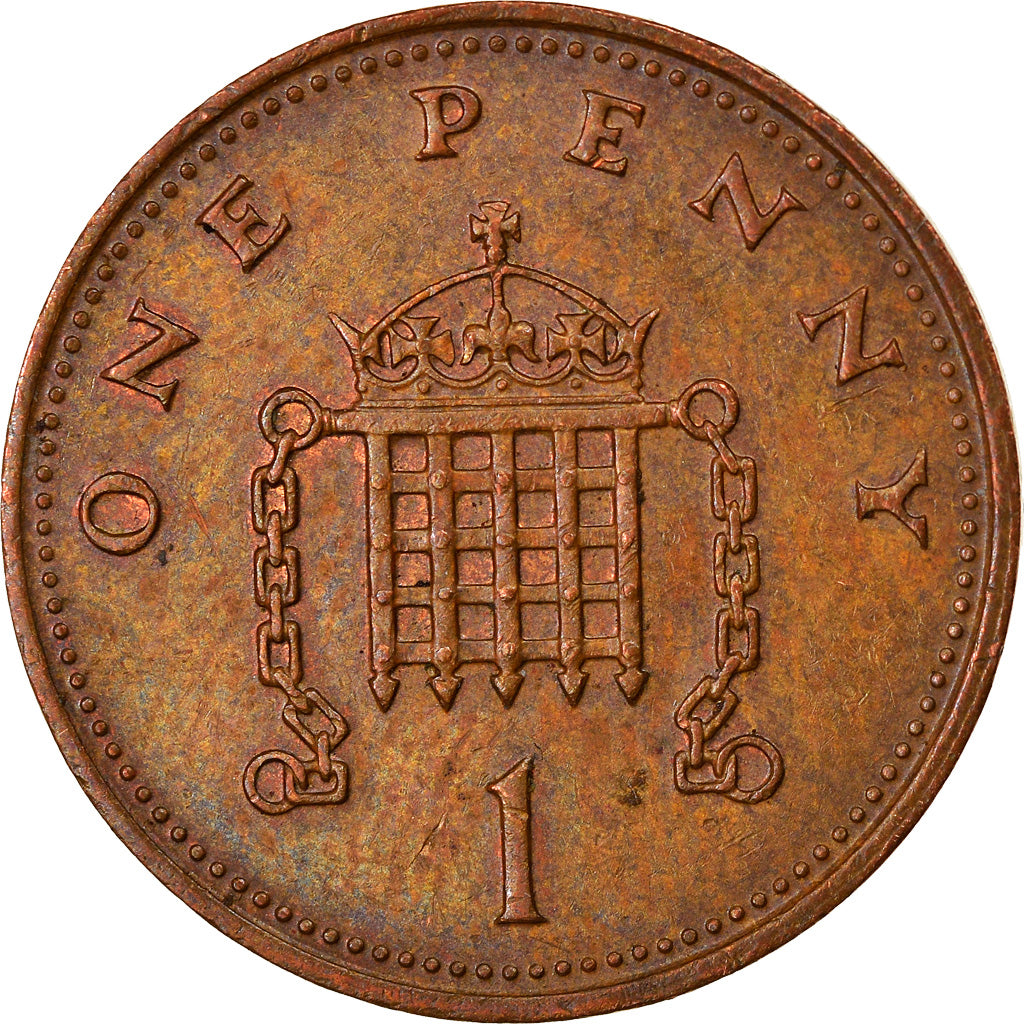 Coin, Great Britain, Elizabeth II, Penny, 1988, EF(40-45), Bronze, KM:935