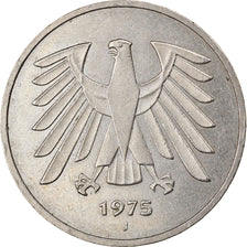 Coin, GERMANY - FEDERAL REPUBLIC, 5 Mark, 1975, Hambourg, AU(55-58)