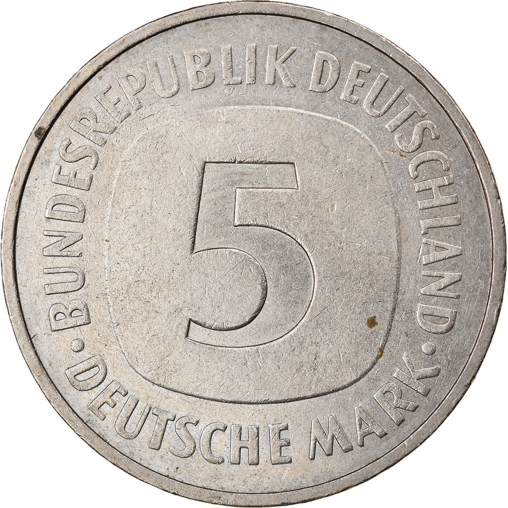Coin, GERMANY - FEDERAL REPUBLIC, 5 Mark, 1975, Hambourg, AU(55-58)