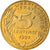 Coin, France, Marianne, 5 Centimes, 1992, Paris, AU(55-58), Aluminum-Bronze