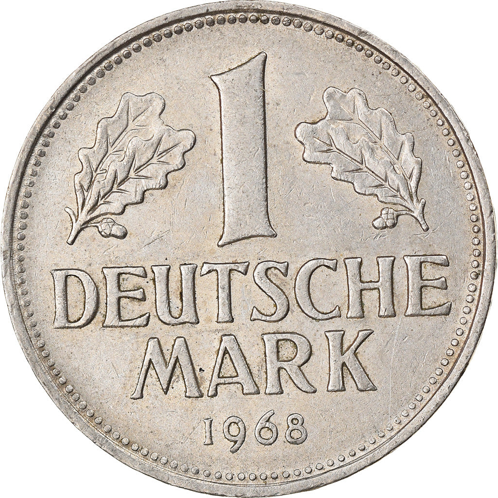 Coin, GERMANY - FEDERAL REPUBLIC, Mark, 1968, Munich, AU(55-58), Copper-nickel