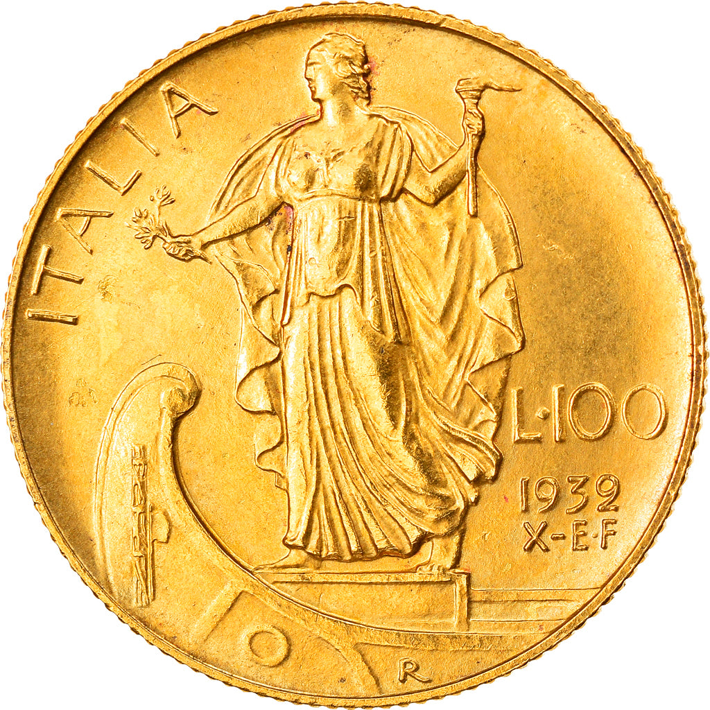 Monnaie, Italie, Vittorio Emanuele III, 100 Lire, 1932, Rome, SPL+, Or, KM:72