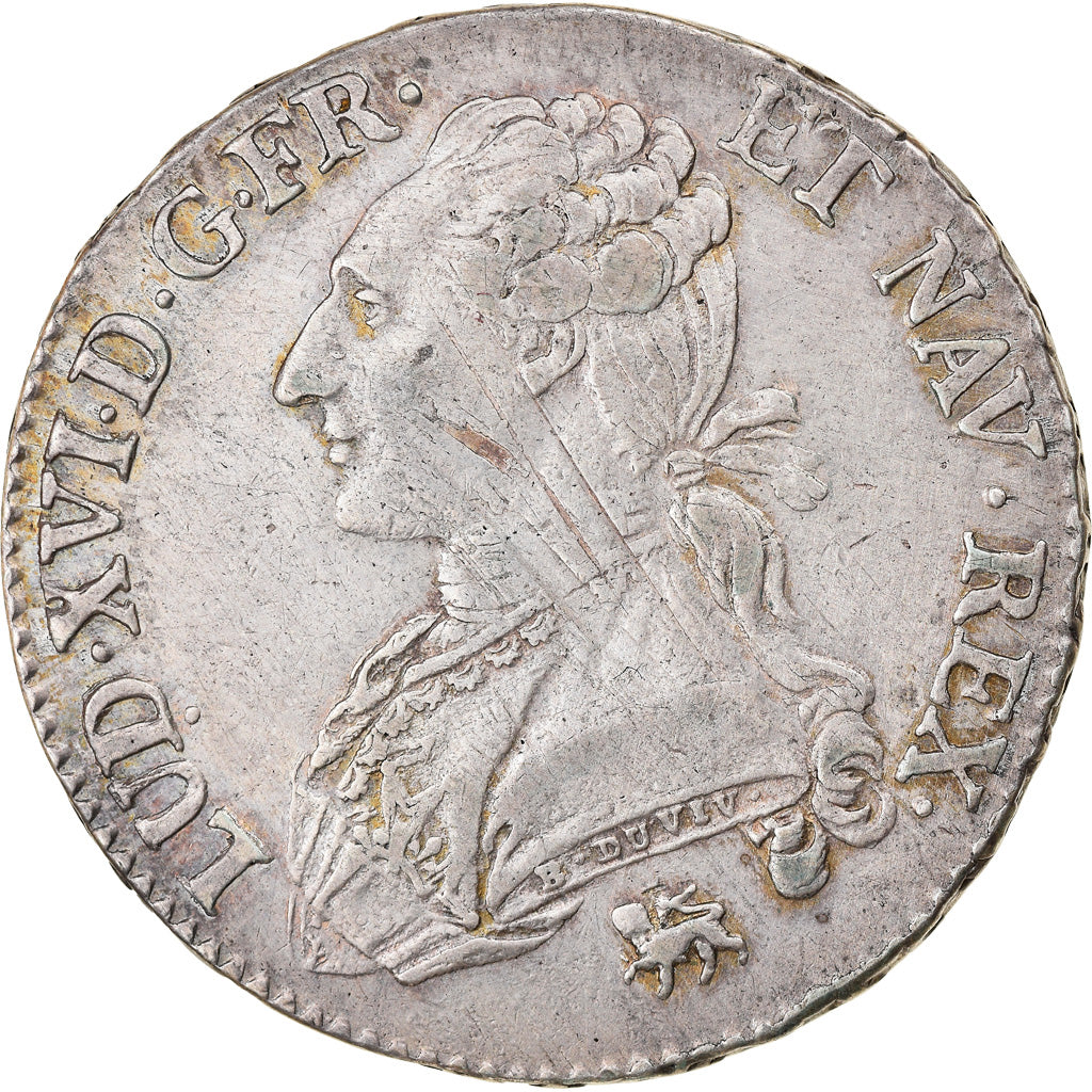 Moneda, Francia, Louis XVI, 1/2 Écu, 1/2 ECU, 44 Sols, 1791, Paris, BC+, Plata