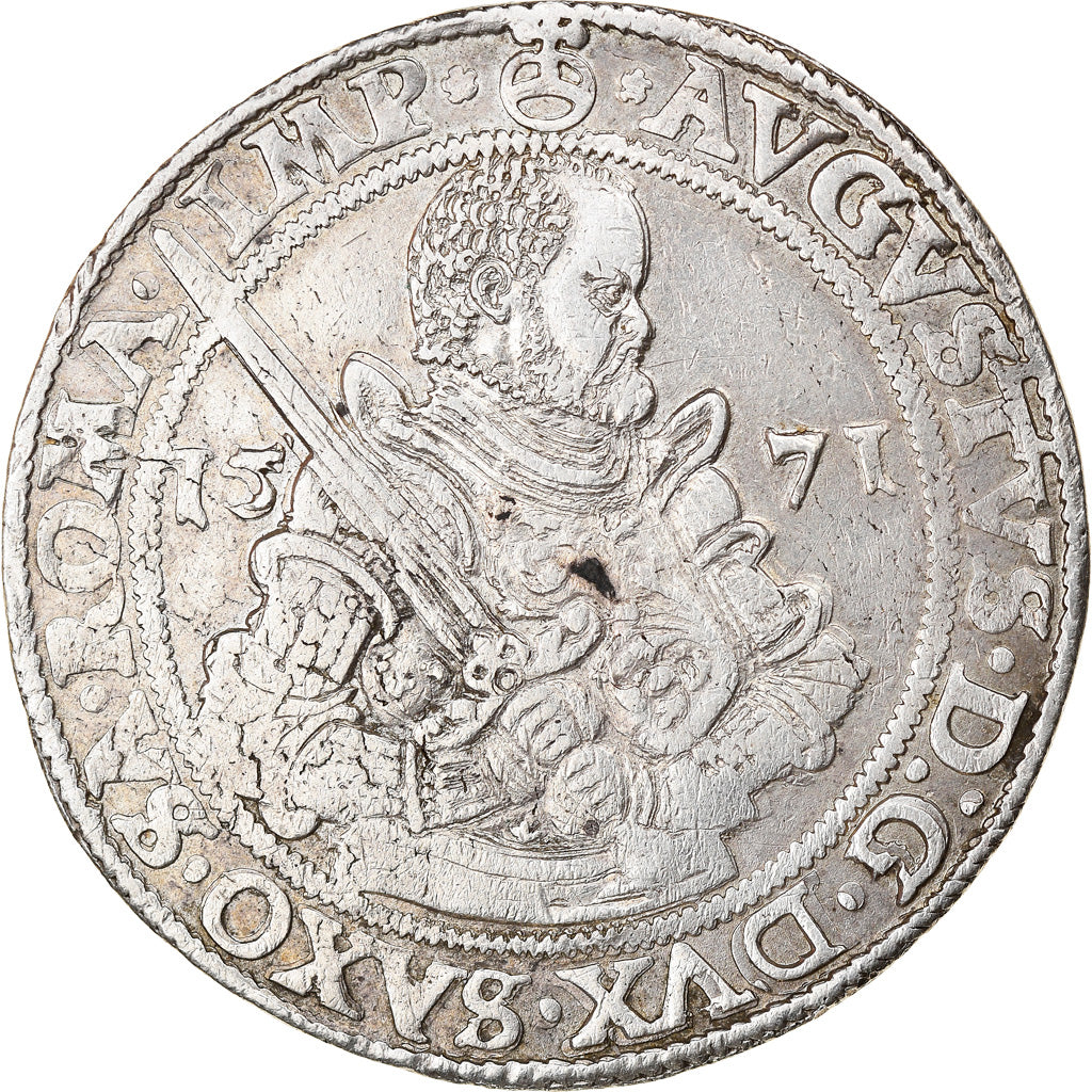 Münze, Deutsch Staaten, SAXONY-ALBERTINE, August I, Thaler, 1571, Dresden, SS