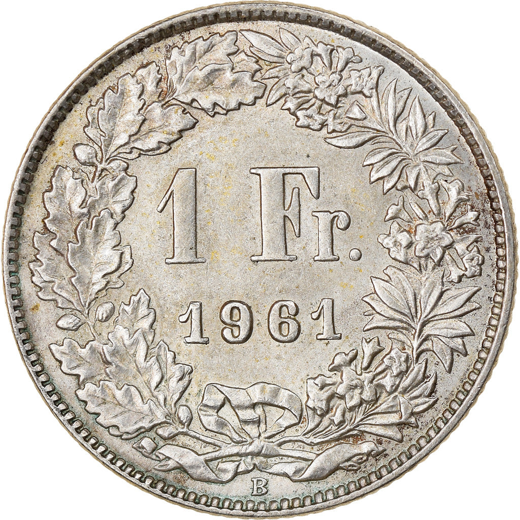 Moneta, Svizzera, Franc, 1961, BB, Argento, KM:24