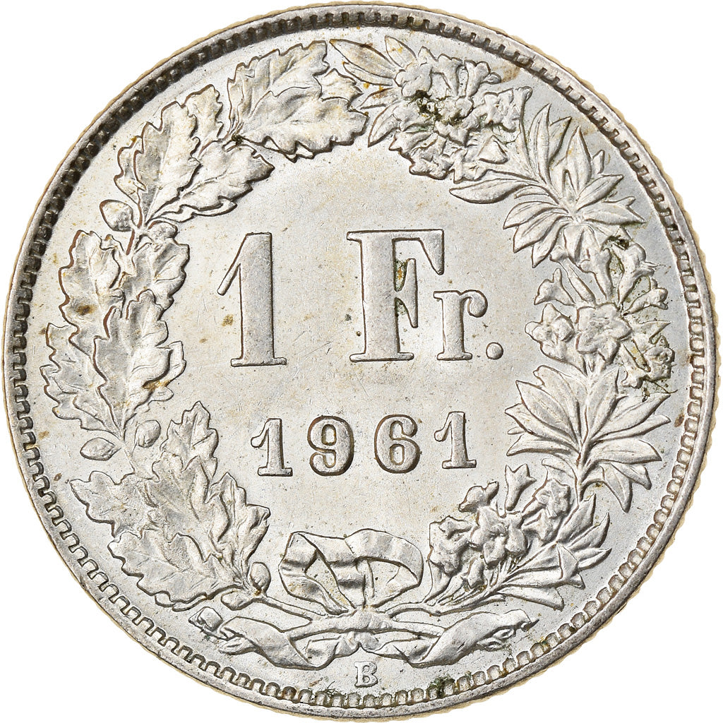 Moneta, Svizzera, Franc, 1961, BB+, Argento, KM:24