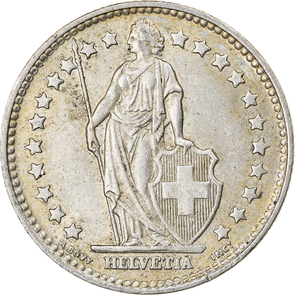 Moneta, Svizzera, Franc, 1958, Bern, BB, Argento, KM:24