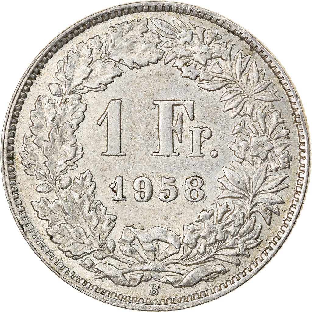 Moneta, Svizzera, Franc, 1958, Bern, BB, Argento, KM:24