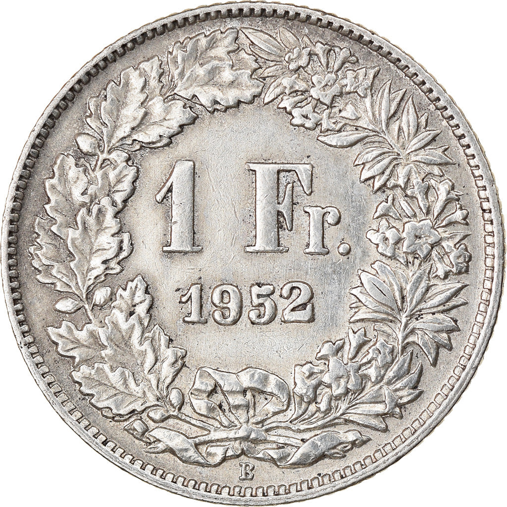 Moneta, Svizzera, Franc, 1952, BB, Argento, KM:24