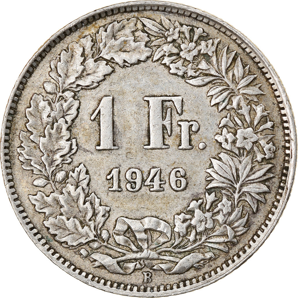 Münze, Schweiz, Franc, 1946, SS, Silber, KM:24