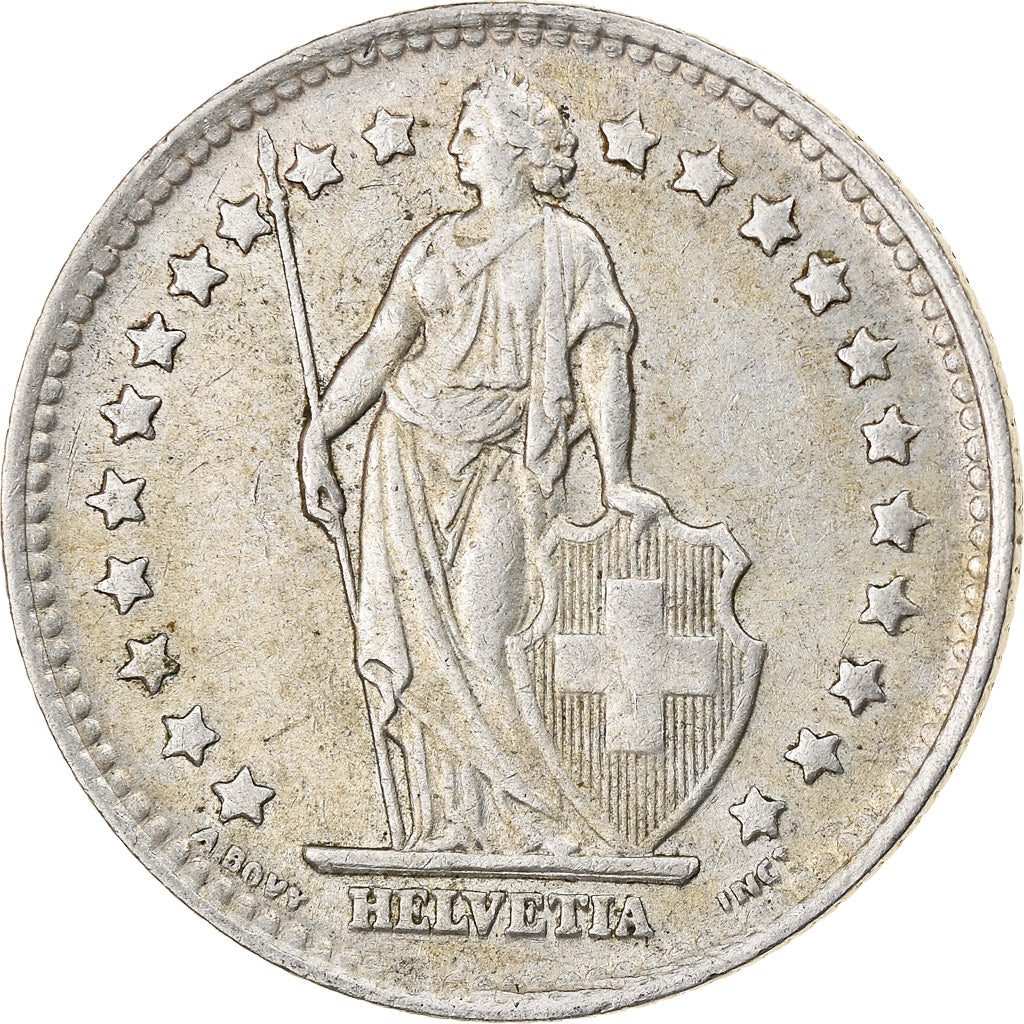 Moneta, Svizzera, Franc, 1945, BB, Argento, KM:24