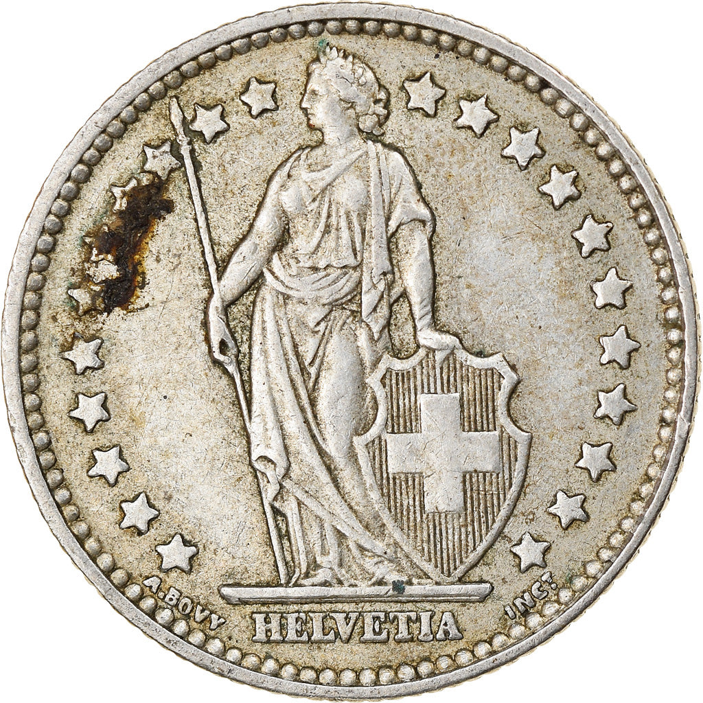 Münze, Schweiz, Franc, 1955, Bern, S, Silber, KM:24