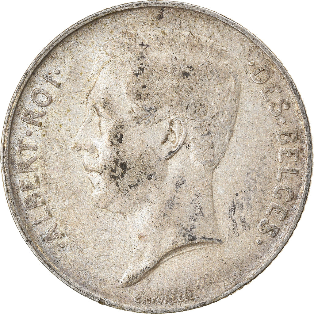 Moneta, Belgio, Franc, 1913, BB, Argento, KM:72