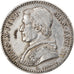 Moeda, ESTADOS ITALIANOS, PAPAL STATES, Pius IX, 20 Baiocchi, 1850, Roma