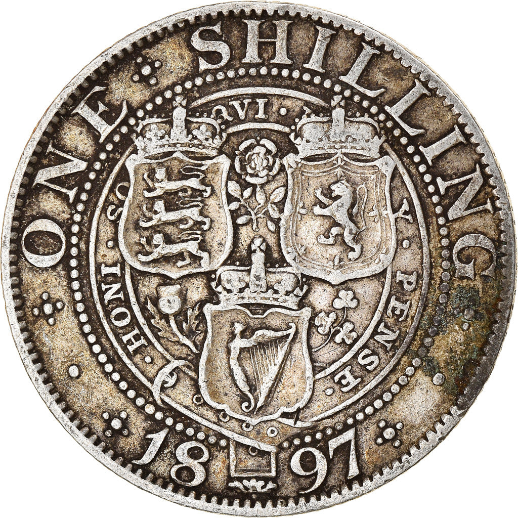 Coin, Great Britain, Victoria, Shilling, 1897, VF(30-35), Silver, KM:780