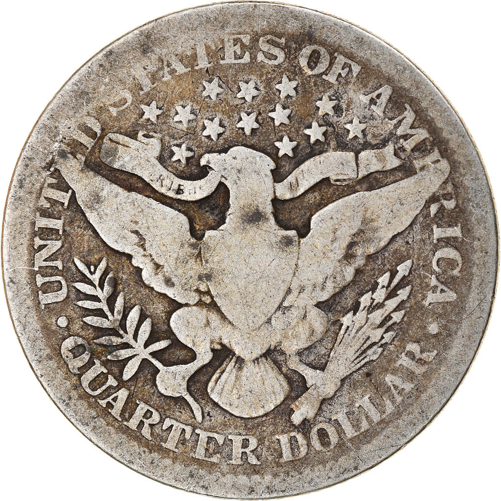 Coin, United States, Barber Quarter, Quarter, 1900, U.S. Mint, New Orleans