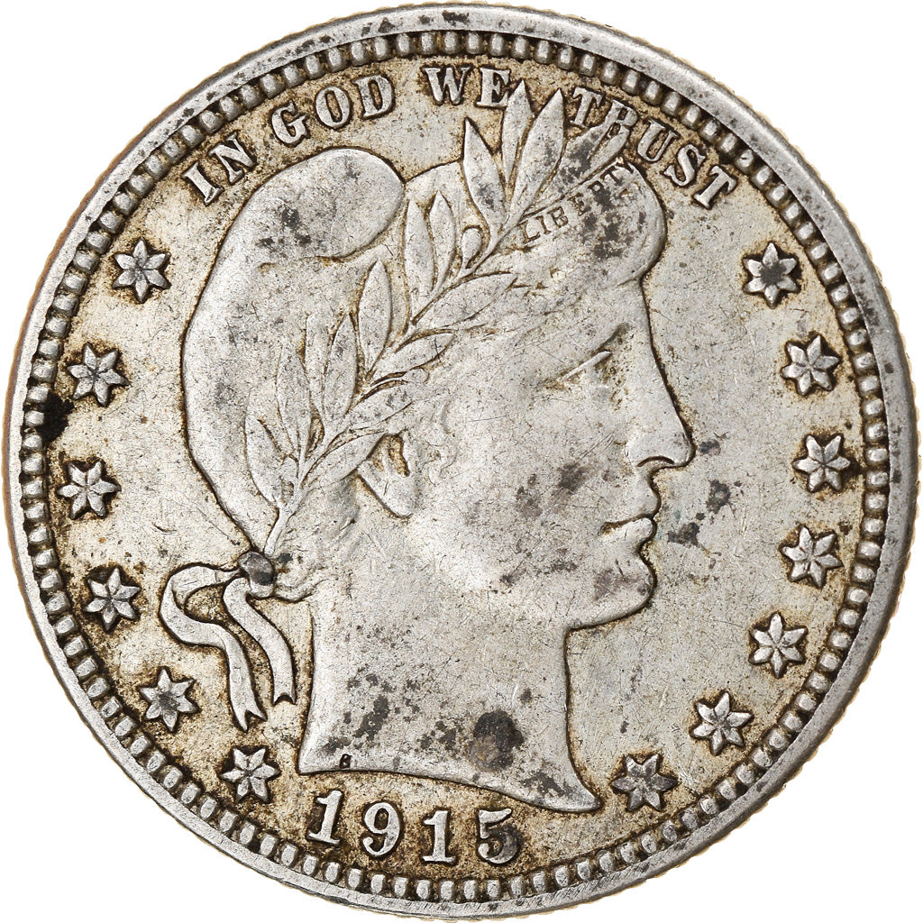 Moneta, Stati Uniti, Barber Quarter, Quarter, 1915, U.S. Mint, Philadelphia
