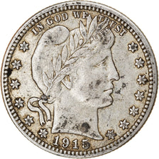 Moneta, Stati Uniti, Barber Quarter, Quarter, 1915, U.S. Mint, Philadelphia