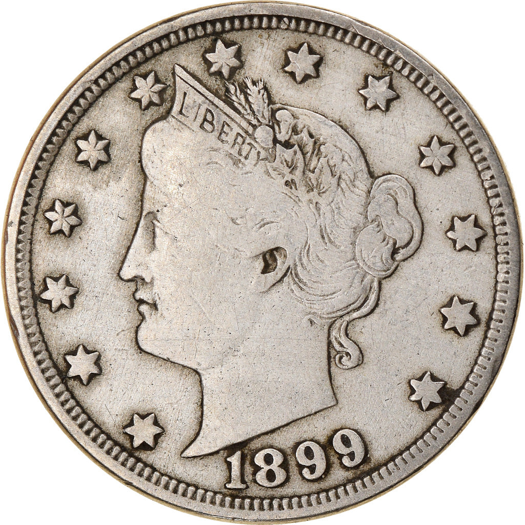 Münze, Vereinigte Staaten, Liberty Nickel, 5 Cents, 1899, U.S. Mint