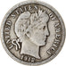 Coin, United States, Barber Dime, Dime, 1912, U.S. Mint, Philadelphia