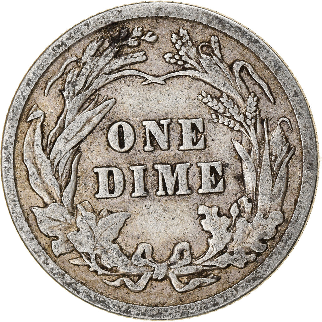 Coin, United States, Barber Dime, Dime, 1913, U.S. Mint, Philadelphia