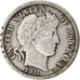 Coin, United States, Barber Dime, Dime, 1910, U.S. Mint, Philadelphia