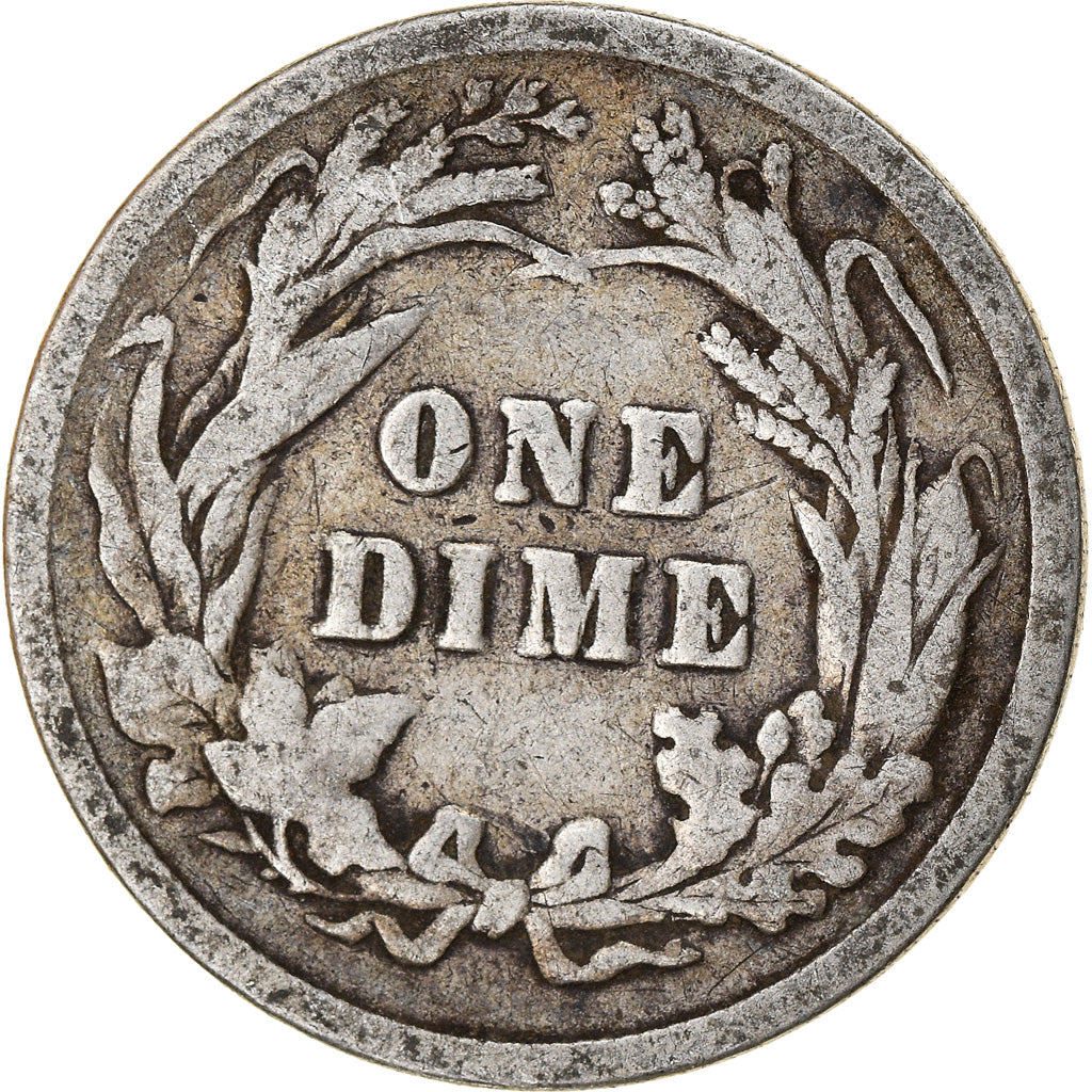 Coin, United States, Barber Dime, Dime, 1899, U.S. Mint, Philadelphia