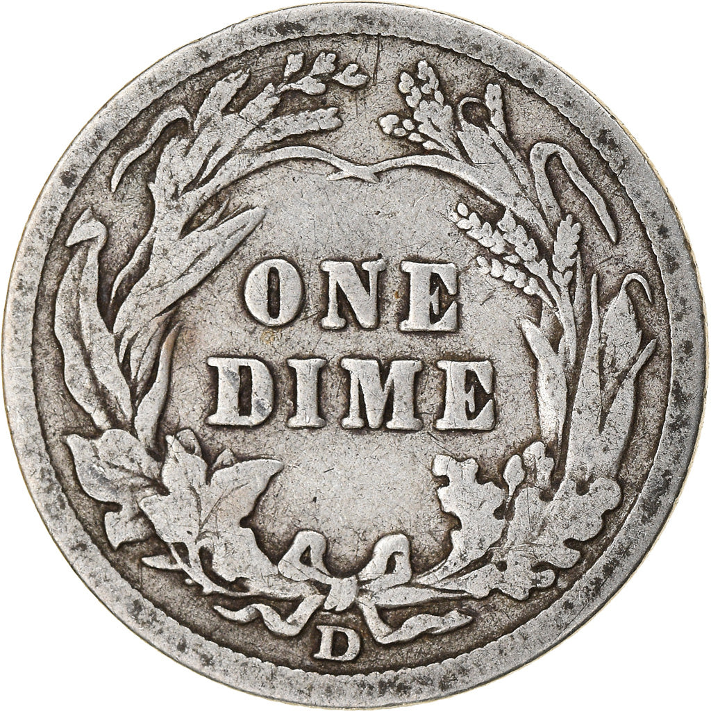 Coin, United States, Barber Dime, Dime, 1907, U.S. Mint, Denver, VF(30-35)