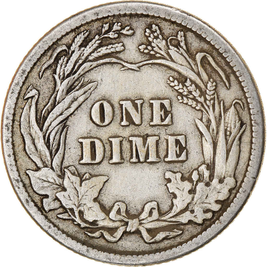Coin, United States, Barber Dime, Dime, 1915, U.S. Mint, Philadelphia