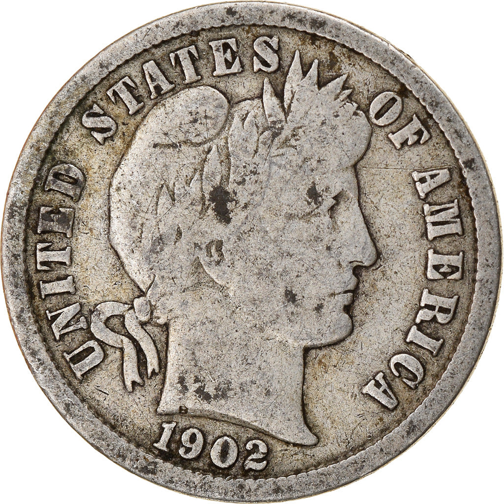 Munten, Verenigde Staten, Barber Dime, Dime, 1902, U.S. Mint, San Francisco