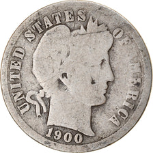 Coin, United States, Barber Dime, Dime, 1900, U.S. Mint, Philadelphia