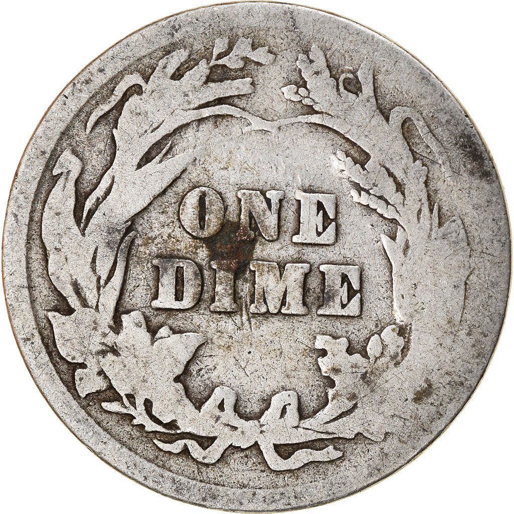 Coin, United States, Barber Dime, Dime, 1900, U.S. Mint, Philadelphia