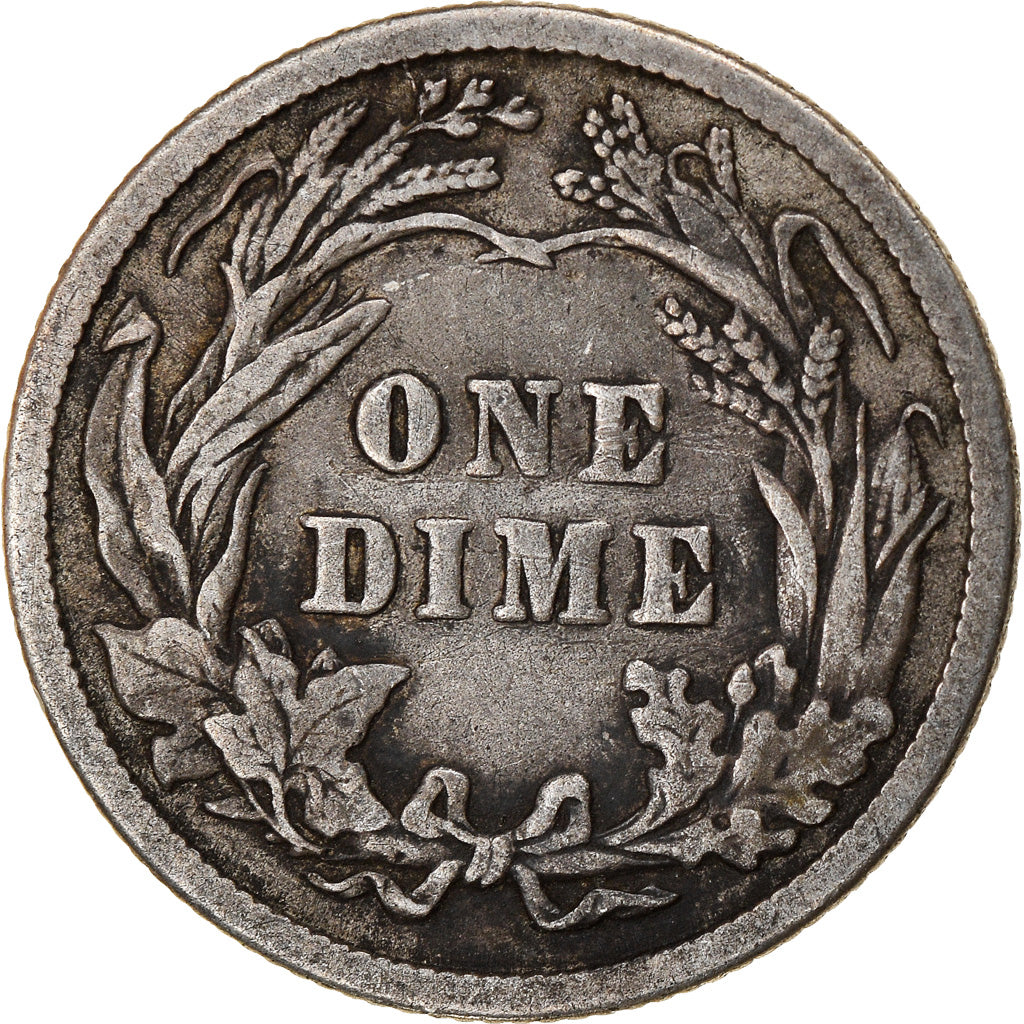 Moneda, Estados Unidos, Barber Dime, Dime, 1914, U.S. Mint, Philadelphia, BC+