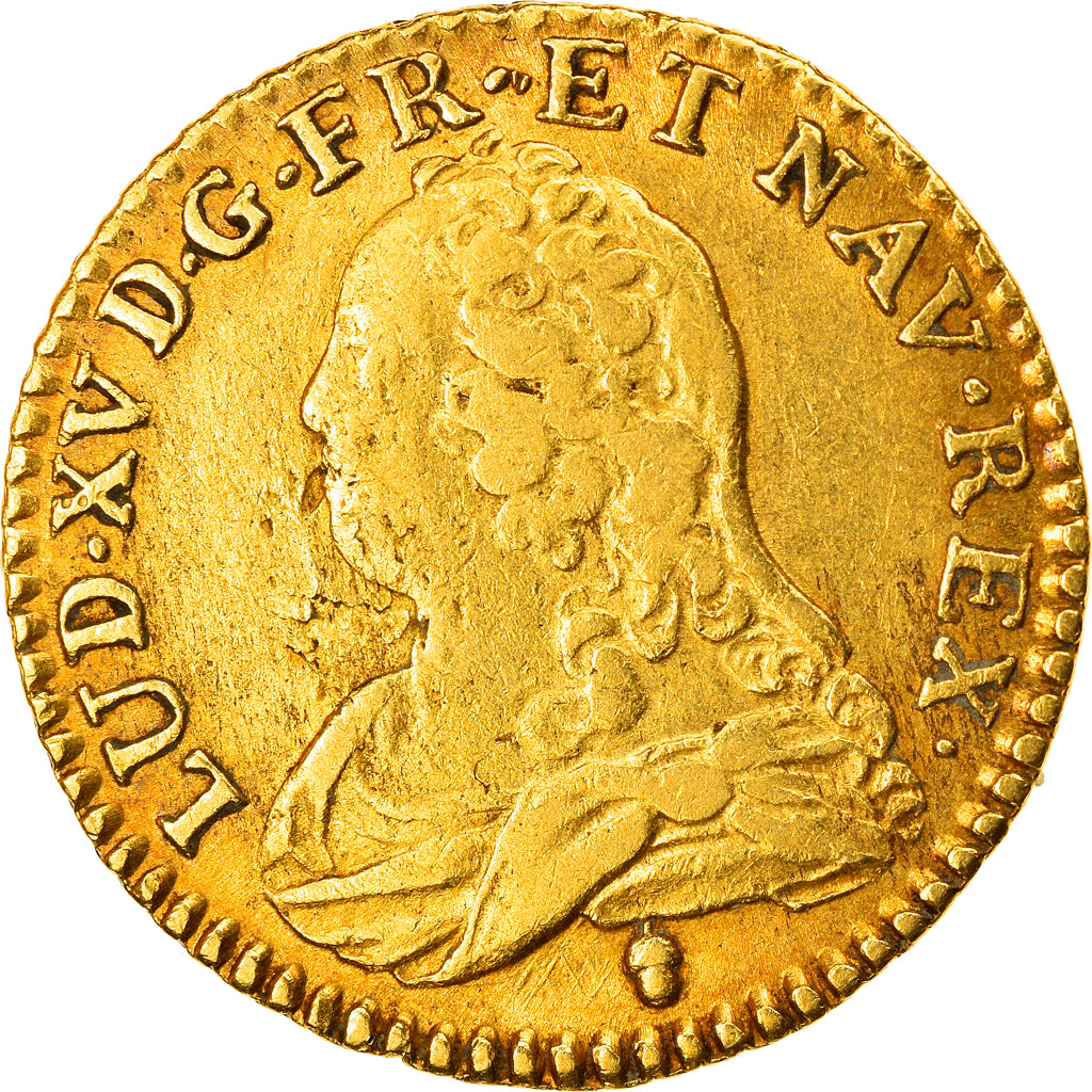 Monnaie, France, Louis XV, Louis d'or aux lunettes, Louis d'Or, 1726, Reims