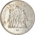 Coin, France, Hercule, 50 Francs, 1976, Paris, AU(50-53), Silver, KM:941.1