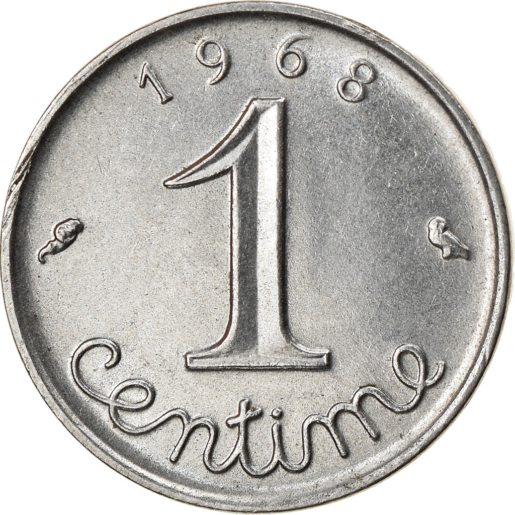 Monnaie, France, Épi, Centime, 1968, Paris, SUP+, Stainless Steel, Gadoury:91