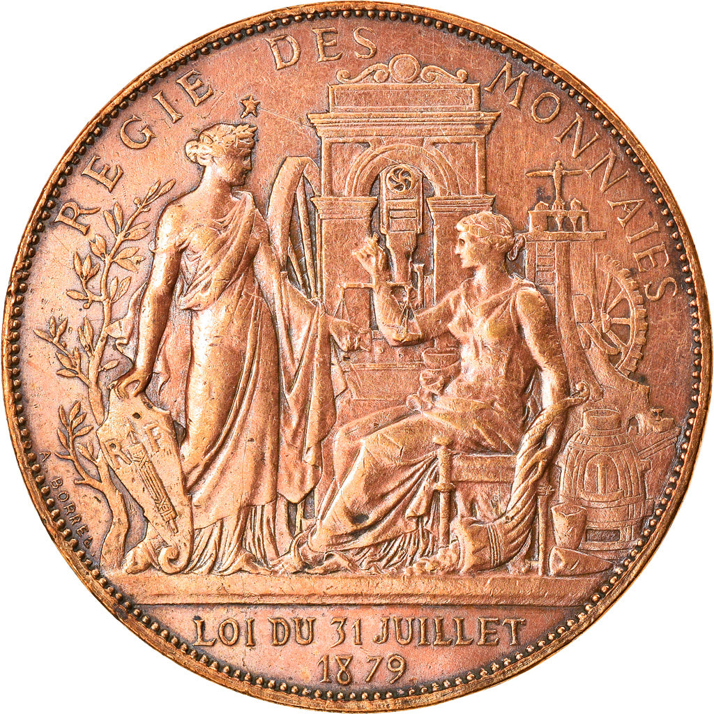 Frankrijk, Medaille, Centenaire de 1789, Exposition universelle, History, 1879