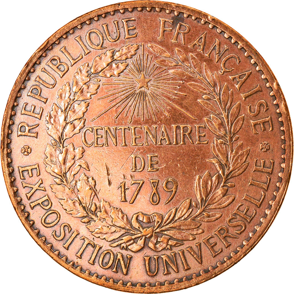 Frankrijk, Medaille, Centenaire de 1789, Exposition universelle, History, 1879