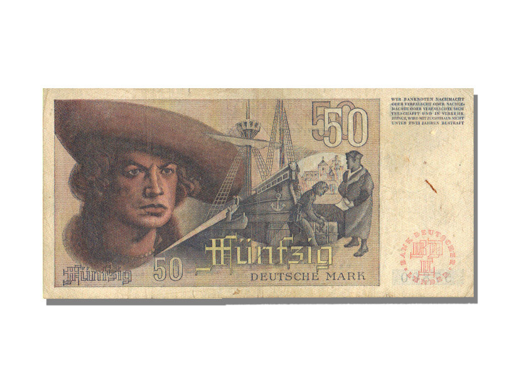 Germany - Federal Republic, 50 Deutsche Mark, 1948, KM #14a, 1948-12-09,...