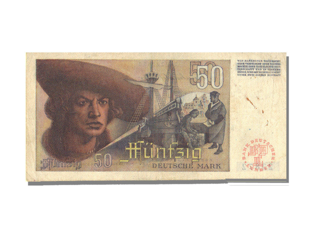 Germany - Federal Republic, 50 Deutsche Mark, 1948, KM #14a, 1948-12-09,...