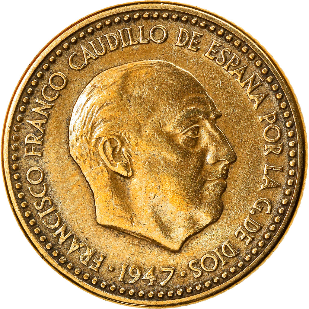 Coin, Spain, Francisco Franco, caudillo, Peseta, 1954, MS(60-62)