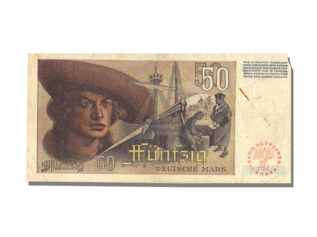 Germany - Federal Republic, 50 Deutsche Mark, 1948, KM #14a, 1948-12-09,...