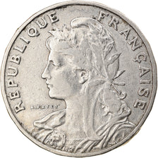 Moeda, França, Patey, 25 Centimes, 1904, EF(40-45), Níquel, KM:856, Le
