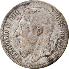 Coin, Belgium, Leopold II, 2 Francs, 2 Frank, 1867, VF(20-25), Silver, KM:30.1