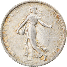 Coin, France, Semeuse, Franc, 1915, Paris, EF(40-45), Silver, KM:844.1