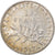 Moneda, Francia, Semeuse, Franc, 1917, Paris, MBC+, Plata, KM:844.1, Gadoury:532