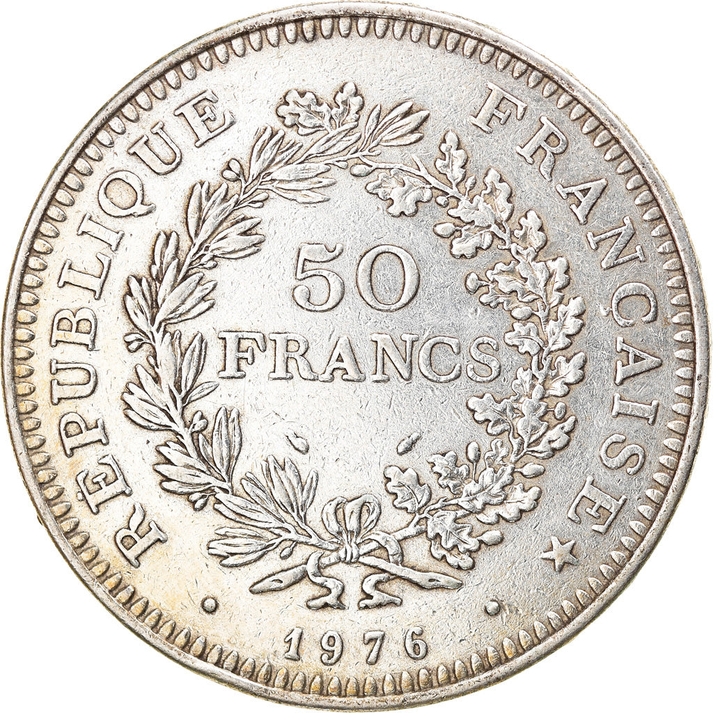 Monnaie, France, Hercule, 50 Francs, 1976, Paris, TTB, Argent, Gadoury:882